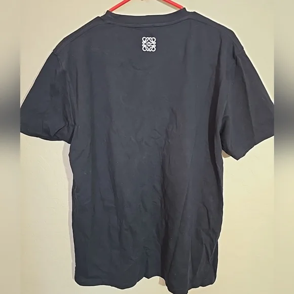 Loewe Pansy Black Logo T-Shirt for Men Size M